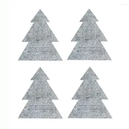 Decorações de Natal 4pcs Restaurante de decoração el layout não tecido, faca de boneco de neve e talheres de saco de garfo