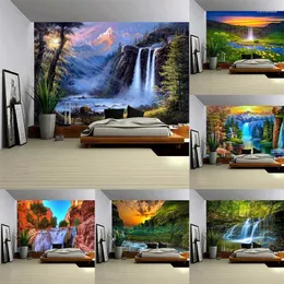 Tapestries Tapestry Wall Hanging Beautiful Beach Landscape Decor Art Bedroom Window Background