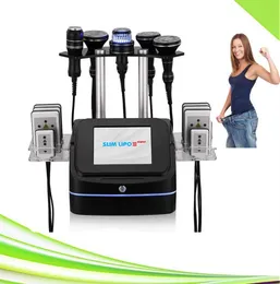 Ultrasonic Cavitation Machine 80k Lipo Laser Slant Face Lifting RF Lipolaser Professional Spa Salon Black 9 In 1 Vakuum Body Slimmer Ultraljud Cavitation 80 K