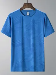 남자 티셔츠 여름 통기성 메쉬 티셔츠 남성 스포츠웨어 스트레치 나일론 땀 티 남성 플러스 크기 패션 프린트 운동 체육관 티셔츠 8xl t221130