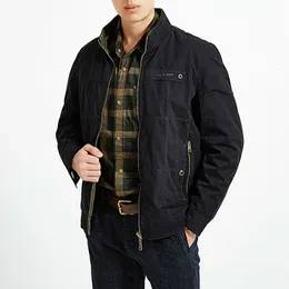 Men's Jackets Brand Military Double sided Jacket Men Plus Size 7XL 8XL Autumn Winter Outwear Cotton and Coats Chaqueta Hombre 221129