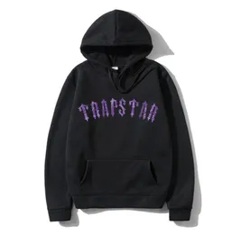 Trapstar Hoodies 가을 겨울 패션 커플 후드 스웨터 남성과 여자 까마귀 캐주얼 스포츠 풀오버 스웨트 셔츠