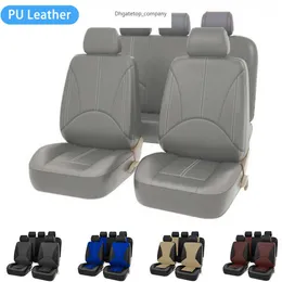 New Fashion PU Leather Auto Universal Car Seat Covers Breathable Front Rear Protector Accessories