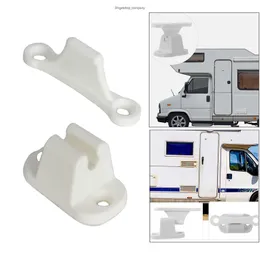 2PCS DOOR RETAINER KIT T Shape Stop Stop Reseining Catch حامل لـ RV Caravan Camper Motor Motorhome Boat Stopper White