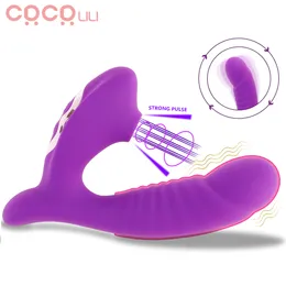 Wibratory g Dildo Dildo Vibrator Sucker z 10 potężnymi trybami doustnie ssanie zabawek dla dorosłych dla kobiet łechtaczki pary