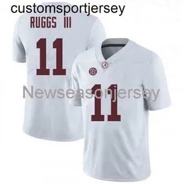 Zszyty Henry Ruggs III Alabama Crimson Tide White NCAA Football Jersey Custom Dowolne nazwisko Numer xs-5xl 6xl