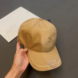 Luxury Gold Silk Sticked Letters Cap Designer Baseball Caps Fashion Nylon Pink Hat Mens Mitted Casquette Women Sport P Hats 3 Colors Top