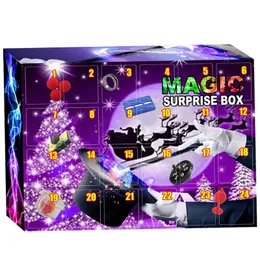 Weihnachtsdekorationen, 24 Felder, Puzzle, Spielzeug, Advents-Countdown-Kalender, Box, Feiertage, Partys, Überraschung, P15F, 221130