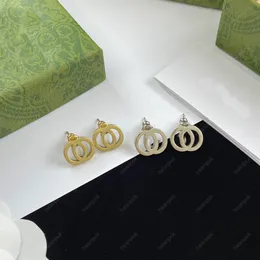 Women Fashion Stud Earrings Small Silver Earring Designers For Mens Jewelry Luxury Letter G Studs Gold Hoops Ornaments Necklaces With Box