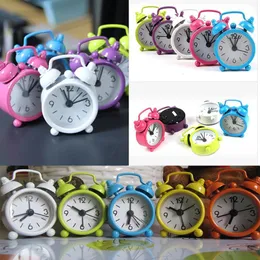 Creative Cute Mini Metal Small Alarm Clock Electronic Home Children's Room Decoration Student Gifts