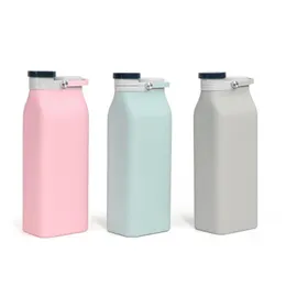 Water Bottles Manufactor Outdoors Motion Milk Bottles Collapsible Water Bottle High Capacity Europe Style Sile Cups Outdoor Camp Tra Dhtok