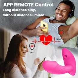 SS22 Massaggiatore Sex Toy app Vibratori a distanza per le donne Dildo indossabile Vagina Massaggio g Spot Clitoride Masturbatore Giocattolo sexy Coppia Femmina
