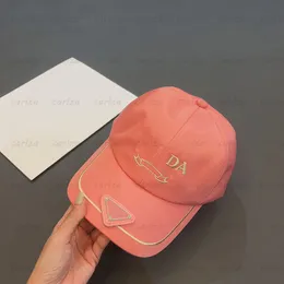 LUZURY GOLD SILK LETTAS LETRAS CAP Designer Baseball Caps Fashion Nylon Pink Hat mascul