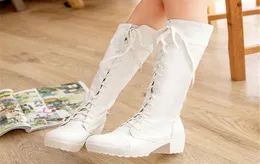 Botas Altas Mujer бедт высоко над коленями белые черные туфли Zapatos Blancos Bottes Noires Femme Cuissardes Hautes Negras H11831631