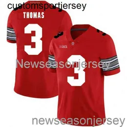 Stitched Ohio State Buckeyes 3 Michael Thomas Jersey Red NCAA 20/21 Personalizado qualquer nome número XS-5XL 6XL
