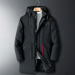 Herren Daunenparkas Dicker Mantel Übergröße 6XL 7XL 8XL Marke Warm halten Winter Schwarz Grau Klassische gepolsterte Jacke Kleidung 221129