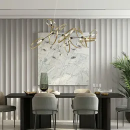 펜던트 램프 현대 창의적인 창조적 인 단순한 샹들리에 메탈 반지 장식 램프 엘 로비 객실 거실 레스토랑 모델 디자이너