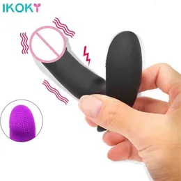 Sexspielzeugmassagegeräte Ikoky weibliche Masturbation Vaginalmassage Spielzeug für Frau Wearable Dildo Clitoris Stimulator Anal Vibrator G Punkt