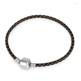 Braccialetti con ciondoli PLC Wrap Woven Fashion Handmade Uomo Uomo Donna Braccialetto in pelle Bangle DZ