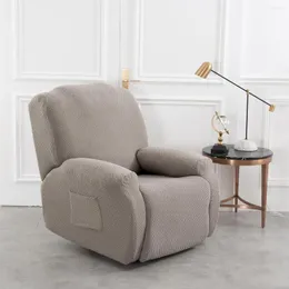 Sandalye, kaymaz koltuk kapakları Slipcover Pocket ile Her Şey Dahil Elastik Masajla Slipcover Solid Jacquard Recliner 4 adet