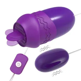 Leksaksmassager mjuk tunga orala slickande vibratorer kvinna vibrerande ägg kvinnor USB last vagina massager sex leksaker intima varor för vuxna