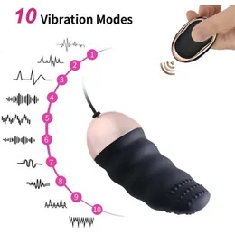 SS22 TYYSS Sex Massagegeräte USB wiederaufladbare 10 -Geschwindigkeits -Fernbedienung Wireless vibrierendes Liebes -Eier -Vibrator Sexspielzeug für Frauen erotische Vagina Vibro