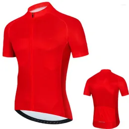 Racing Jackets män röd cykeltröja 2022 MTB Maillot Bike Shirt Downhill High Quality Pro Team Tricota Mountain Bicycle Clothing