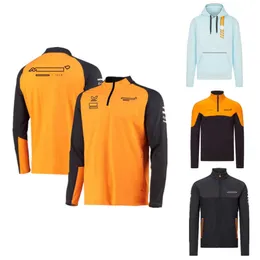 F1 Official Website Mclaren Team Uniform Classic Blue Bay Hoodie Outdoor Extreme Sports Warm Jacket Pullover Top JLPG