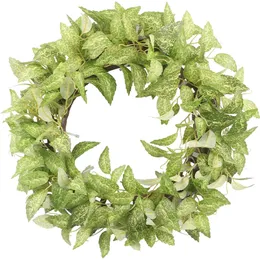 Garland artificial Christmas Wreaths Wedding Flores decorativas Wrinals Decorações de janelas da loja