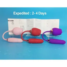 Sex Spielzeug Massagegerät Dropshipping Rose Form Silikon Spielzeug mit Dildo Penis Saugen Erwachsene Spielzeug Vibrator für Frauen