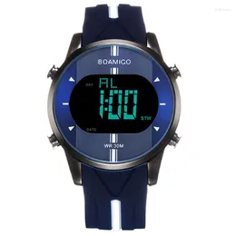 Relógios de pulso Boamigo Brand Men Watches Digital Sports Sports Relógio masculino resistente à água Led Relógios Relógios masculino