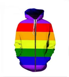 Nowa Rainbow Flag 3d Women Men Tracksuit Pullover Harajuku Zipper Najnowszy Cheetos Zabawne zębaty z kapturem z kapturem z kapturem z kapturem nadrukiem męska bluza P025