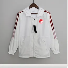 22-23 Turkey Men's jacket leisure sport Windbreaker Jerseys full zipper Hooded Windbreakers Mens Fashion coat Logo custom