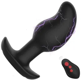Sexspielzeug Massagegerät Männliches Prostata-Massagegerät Stromschlag Anal Vibratoren Spielzeug Männer Masturbator Butt Plug Vaginaldildo für Erwachsene Frauen