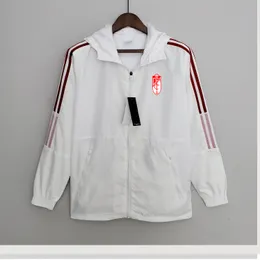 22-23 Granada Club de Futbol Men's Jacket Soccer Windbreaker Jerseys Full Zipper Windbreakers Mens Fashion Coat Logo Custom