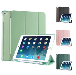 Pennhållare Sleep Wake Up Smart Cover-fodral för iPad 9.7 9th 8th 7th 10th 10.9 2022 Generation Air 2 5 9 Pro 11 mini 6 5 4