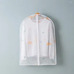 Klädlagring tvättbar kläddamm täcker transparent eva dammtät jacka skyddspåse dammsäkra hängande väskor