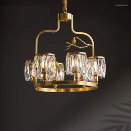 Żyrandole Crystal żyrandol sufit do salonu 2022 Nowoczesna sypialnia LED Classical Loft K9 Light Aipait