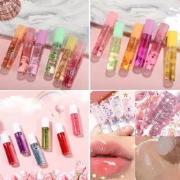 Lipgloss, 24 Stück/Lot, Fruchtöl, feuchtigkeitsspendende Pflege, langanhaltend, praller, Schönheit, Make-up, Farbe zufällig