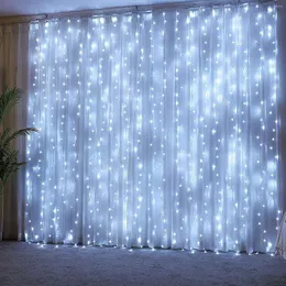 Saiten 3x2/3x3 Vorhang LED String Lichter Weihnachten Fee 220V/110V Girlande Für Navidad dekoration Fenster Hochzeit Party Im Freien