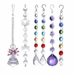 DIY Crystal Chandelier Crystals Ball Prismh￤nge Rainbow Maker H￤ng Chakra Cascade f￶r Drop B102