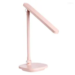 Table Lamps LED Eye Protection Night Light For Kids Room USB Rechargeable Folding Stepless Dimming Press Switch Desk Lamp
