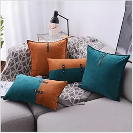 Kudde orange grön sammet sammansatt heminredning omslag pu dekoration velor soffa 30x50 cm/45x45 cm
