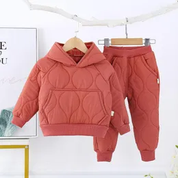 Clothing Sets Autumn Winter Baby Boys Keep Warm Fashion Cotton Hoodies And Pants Girls Tracksuit Kids Clothes 1 2 3 4 5 Year Old