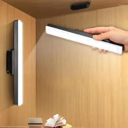 テーブルランプLEDデスクランプライトUSB充電可能な調光剤タッチ磁気ストリップライトオフィスベッドルームの夜