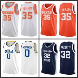 NCAA Campus Bear UCLA Maglie da basket Russell 0 Westbrook Reggie 31 Miller College Mens Wade 33 Allen 3 Iverson 13 Harden Ke