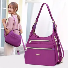 Evening Bags Waterproof Women Messenger Bag Double Shoulder Designer Handbags High Quality Nylon Female Large Capacity Handbag