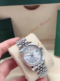 Oglądaj kobiety dat daty 31 mm srebrna tarcza ze stali nierdzewnej Jubileuszowe pasek Automatyczny Super Luminous Sapphire Glass Greak Prezent zegarki zegarki Oryginalne pudełko