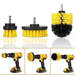 Bilsvamp 3st/Set Care Cleaning Tools Electric Drill Scrubber Brush Kit runda f￶r hjulnav badrumsk￶k