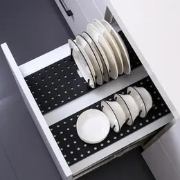 Ganci Drain Bowl Rack per accessori da cucina Divisorio combinato Tipo di cassetto Mensola da bagno in plastica antiscivolo Giardino di casa